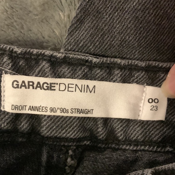 black garage ripped jeans sz 00 - Picture 3 of 4
